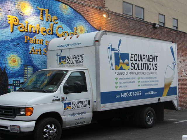 Delivery truck with 